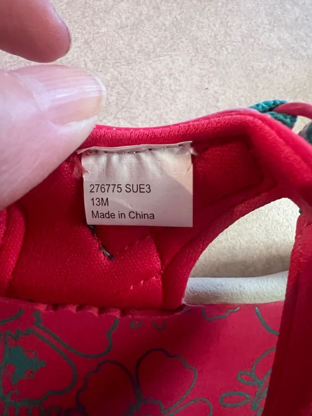 Kids Pink and Teal Sandal - Cute Knot Strap NWOT